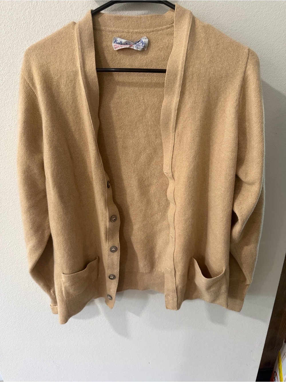 Ballantyne Camel Button-Front Women's Cardigan